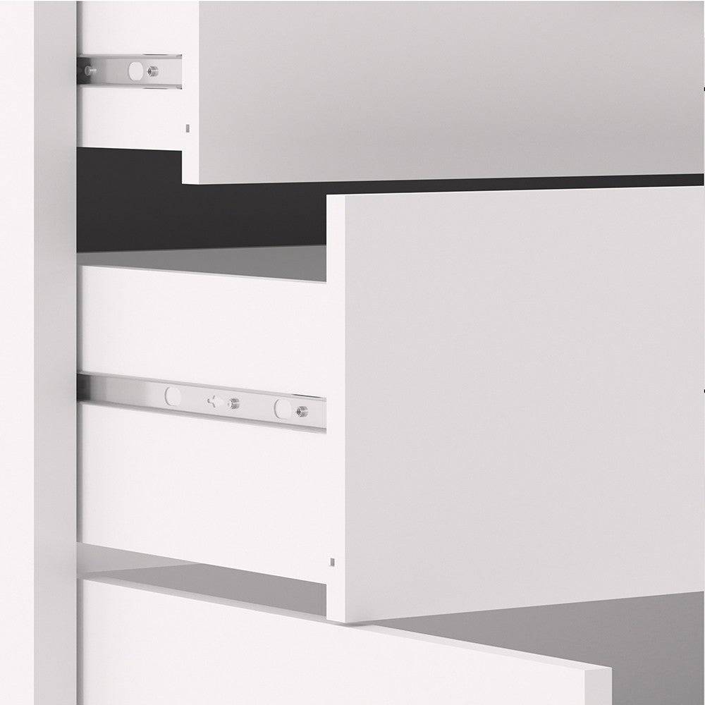 Prima Bookcase 2 Shelves with 2 Drawers and 2 Doors in White - Price Crash Furniture