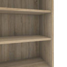 Prima Bookcase 4 Shelves with 2 Drawers and 2 Doors in Oak - Price Crash Furniture