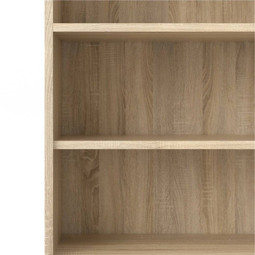 Prima Bookcase 5 Shelves with 2 Doors in Oak - Price Crash Furniture