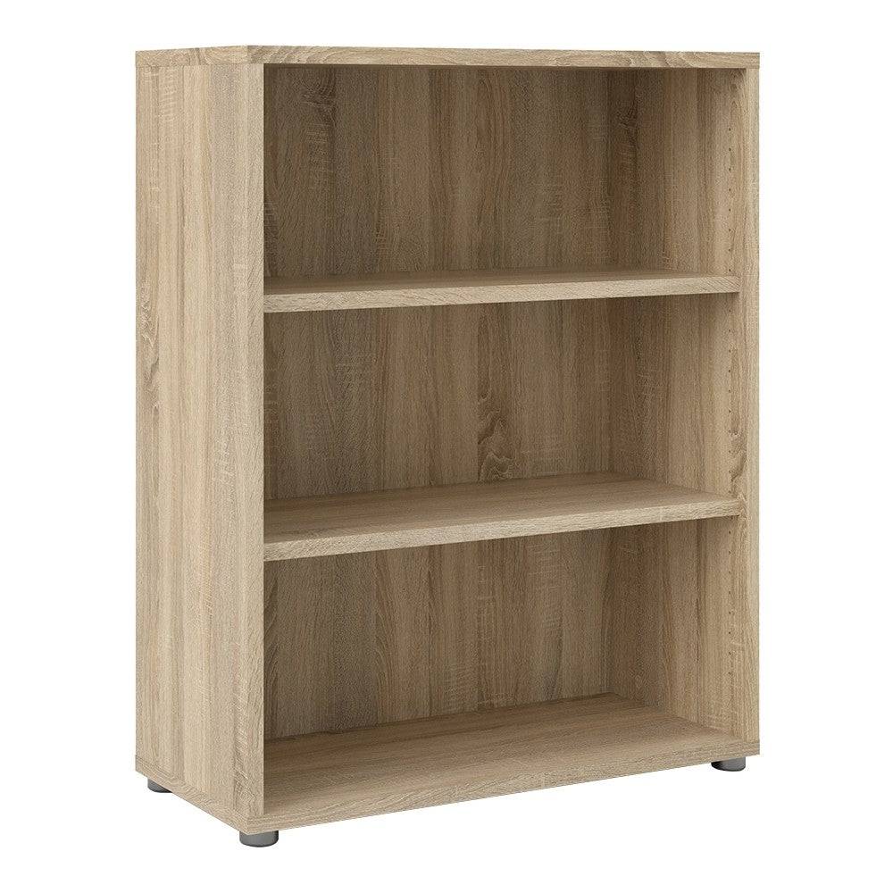 Prima Bookcase Shelving Unit 2 Shelves in Oak - Price Crash Furniture