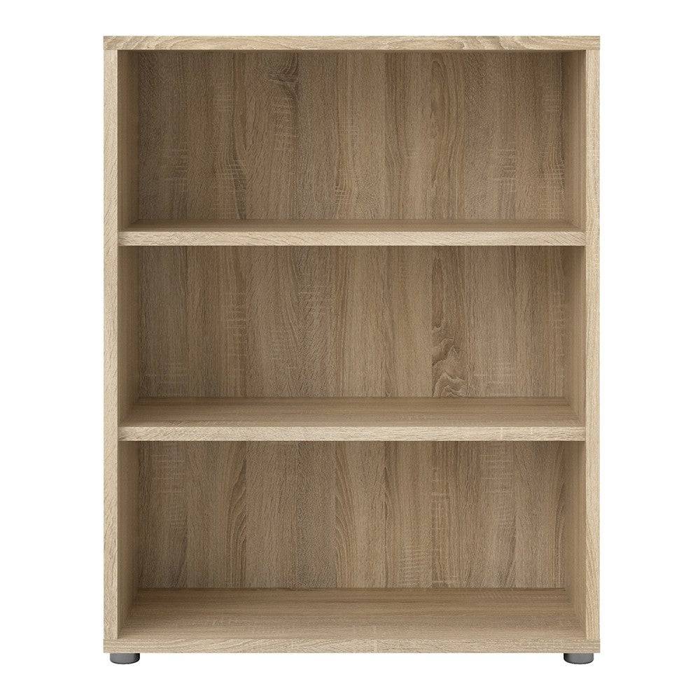Prima Bookcase Shelving Unit 2 Shelves in Oak - Price Crash Furniture