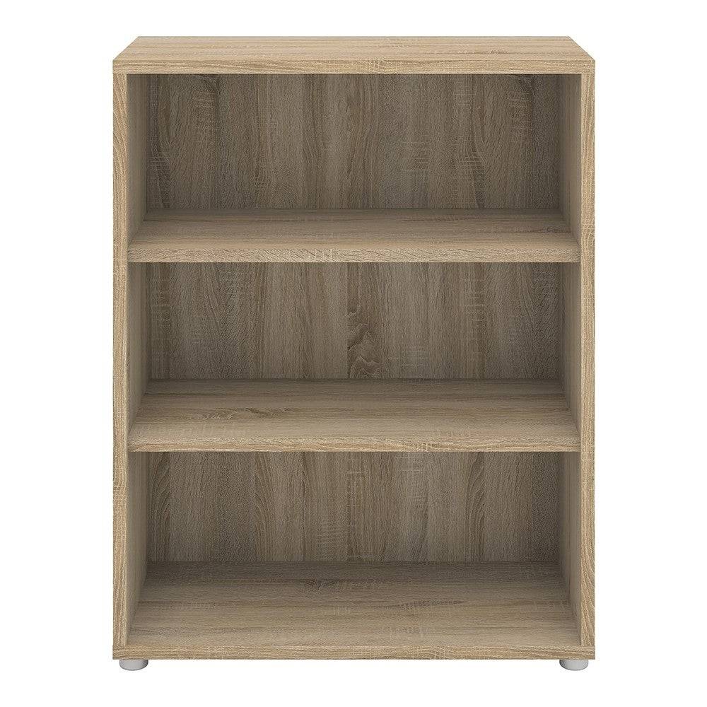 Prima Bookcase Shelving Unit 2 Shelves in Oak - Price Crash Furniture