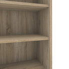 Prima Bookcase Shelving Unit 2 Shelves in Oak - Price Crash Furniture