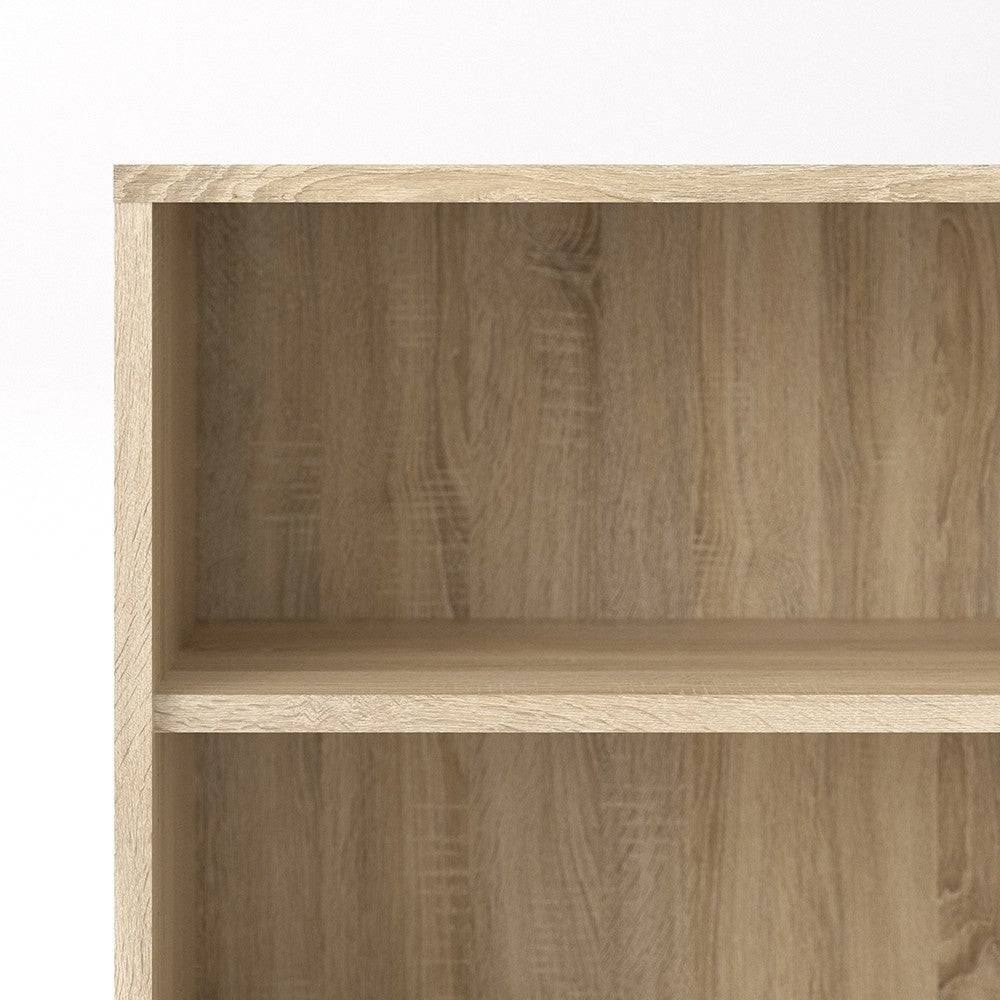 Prima Bookcase Shelving Unit 2 Shelves in Oak - Price Crash Furniture