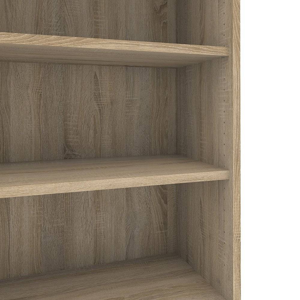 Prima Bookcase Shelving Unit 4 Shelves in Oak - Price Crash Furniture