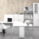 Prima Bookcase Shelving Unit 4 Shelves in White - Price Crash Furniture