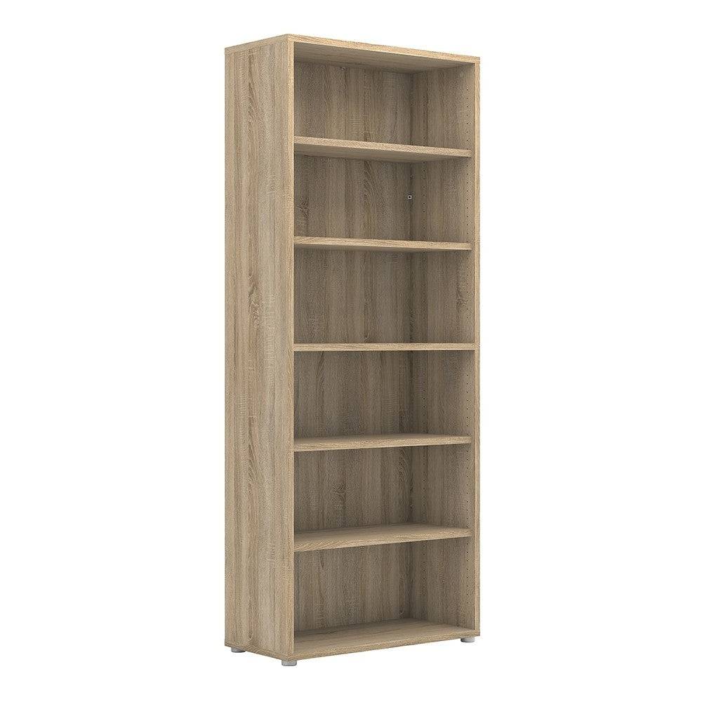 Prima Bookcase Shelving Unit 5 Shelves In Oak - Price Crash Furniture