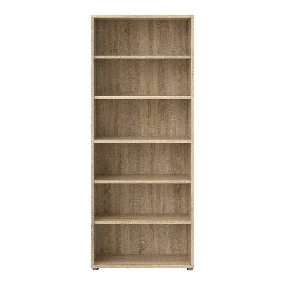 Prima Bookcase Shelving Unit 5 Shelves In Oak - Price Crash Furniture