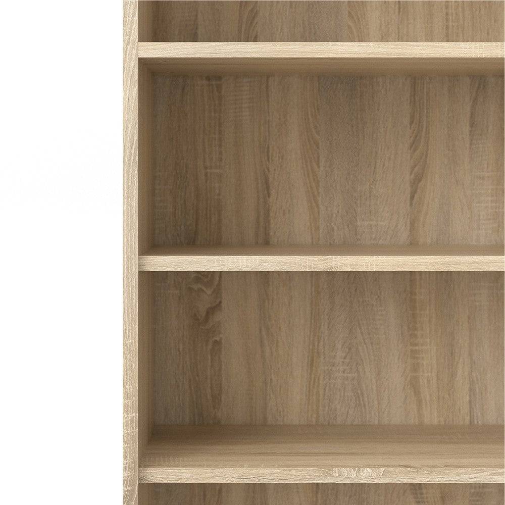 Prima Bookcase Shelving Unit 5 Shelves In Oak - Price Crash Furniture