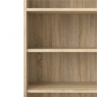 Prima Bookcase Shelving Unit 5 Shelves In Oak - Price Crash Furniture