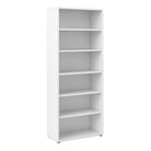 Prima Bookcase Shelving Unit 5 Shelves in White - Price Crash Furniture