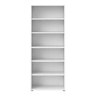 Prima Bookcase Shelving Unit 5 Shelves in White - Price Crash Furniture