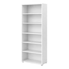 Prima Bookcase Shelving Unit 5 Shelves in White - Price Crash Furniture