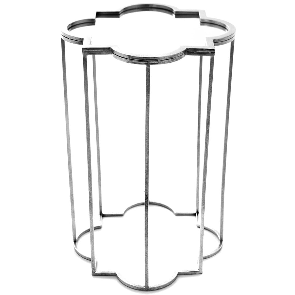 Quarter Foil Mirrored Set Of Two Side Tables - Price Crash Furniture