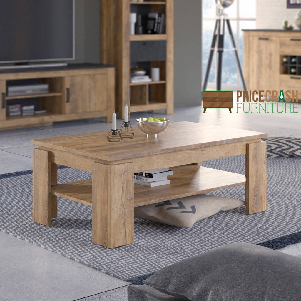 Rapallo Large Coffee Table in Chestnut - Price Crash Furniture