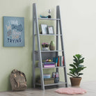 Riva Ladder Bookcase in Light Grey by TAD - Price Crash Furniture