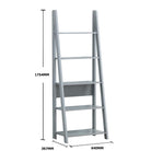 Riva Ladder Bookcase in Light Grey by TAD - Price Crash Furniture