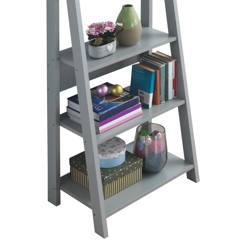 Riva Ladder Bookcase in Light Grey by TAD - Price Crash Furniture