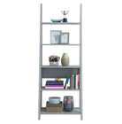 Riva Ladder Bookcase in Light Grey by TAD - Price Crash Furniture