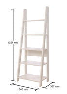 Riva Ladder Bookcase in White by TAD - Price Crash Furniture