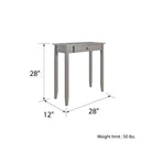 Rosewood Console Table in Grey by Dorel - Price Crash Furniture