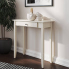 Rosewood Console Table in White by Dorel - Price Crash Furniture