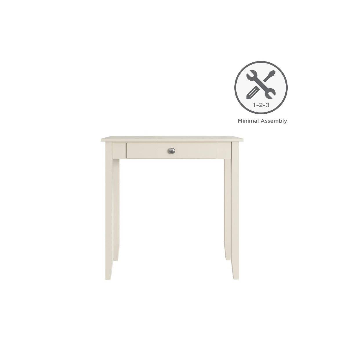 Rosewood Console Table in White by Dorel - Price Crash Furniture