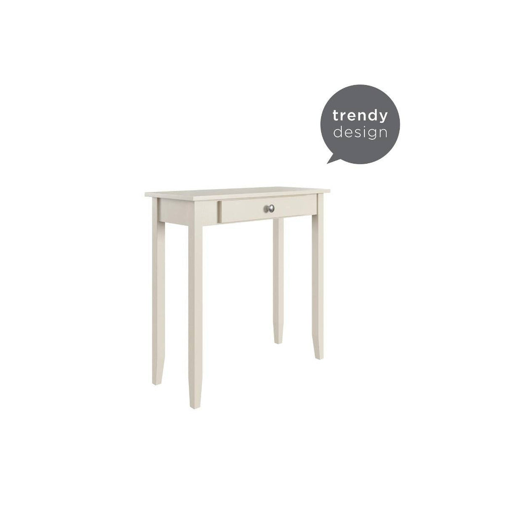 Rosewood Console Table in White by Dorel - Price Crash Furniture