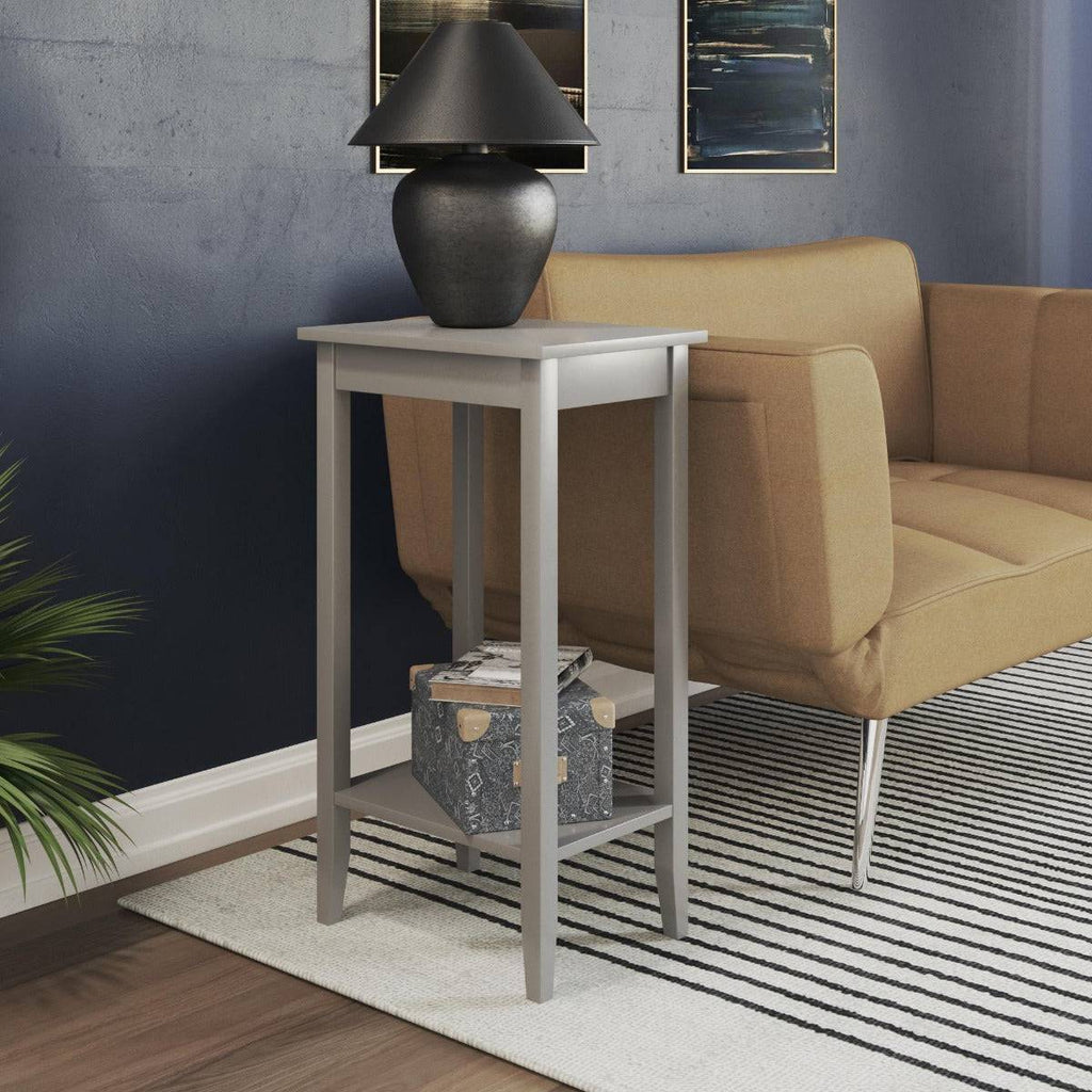 Rosewood Tall End Table in Grey by Dorel - Price Crash Furniture