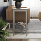 Rosewood Tall End Table in Grey by Dorel - Price Crash Furniture