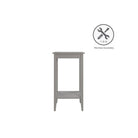 Rosewood Tall End Table in Grey by Dorel - Price Crash Furniture