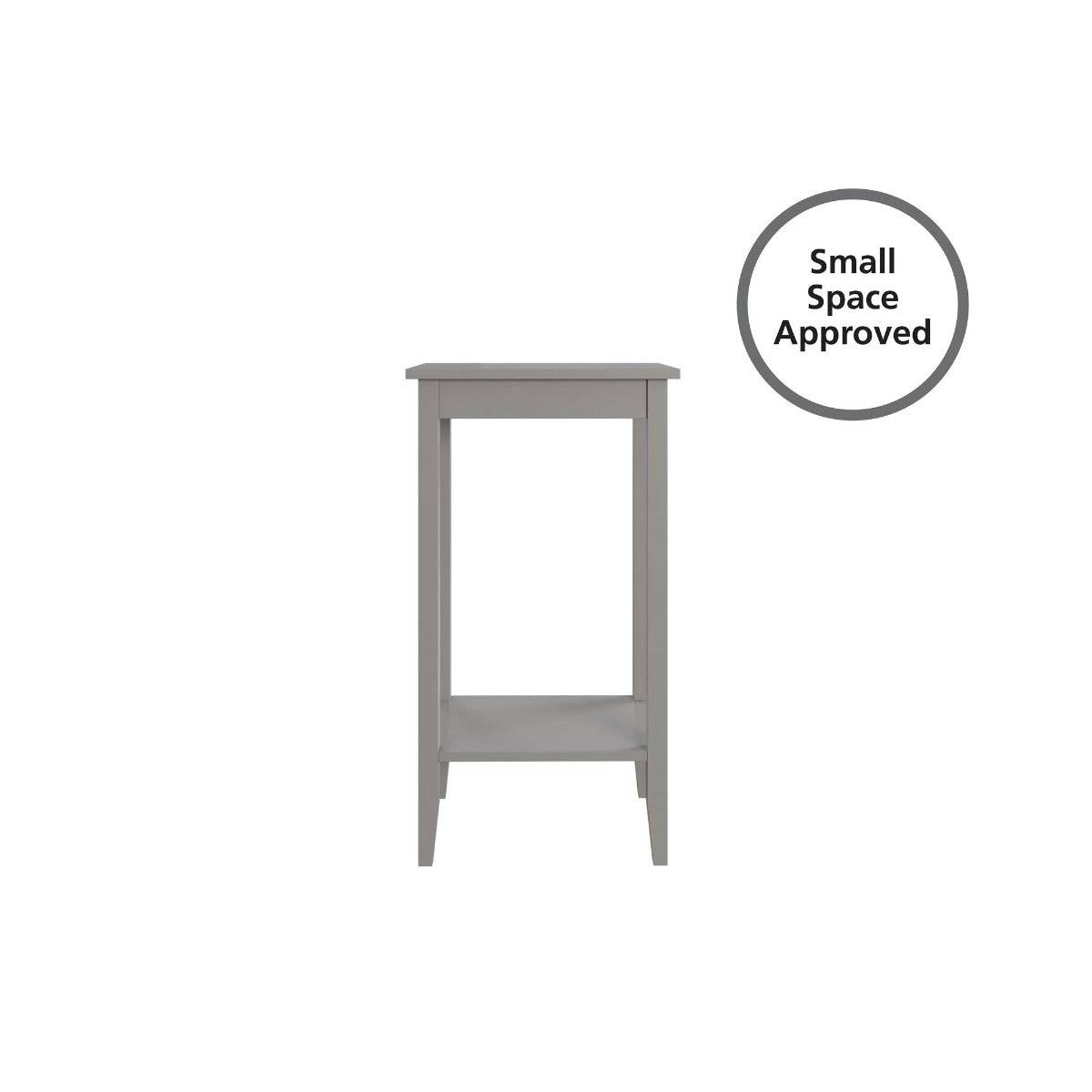 Rosewood Tall End Table in Grey by Dorel - Price Crash Furniture