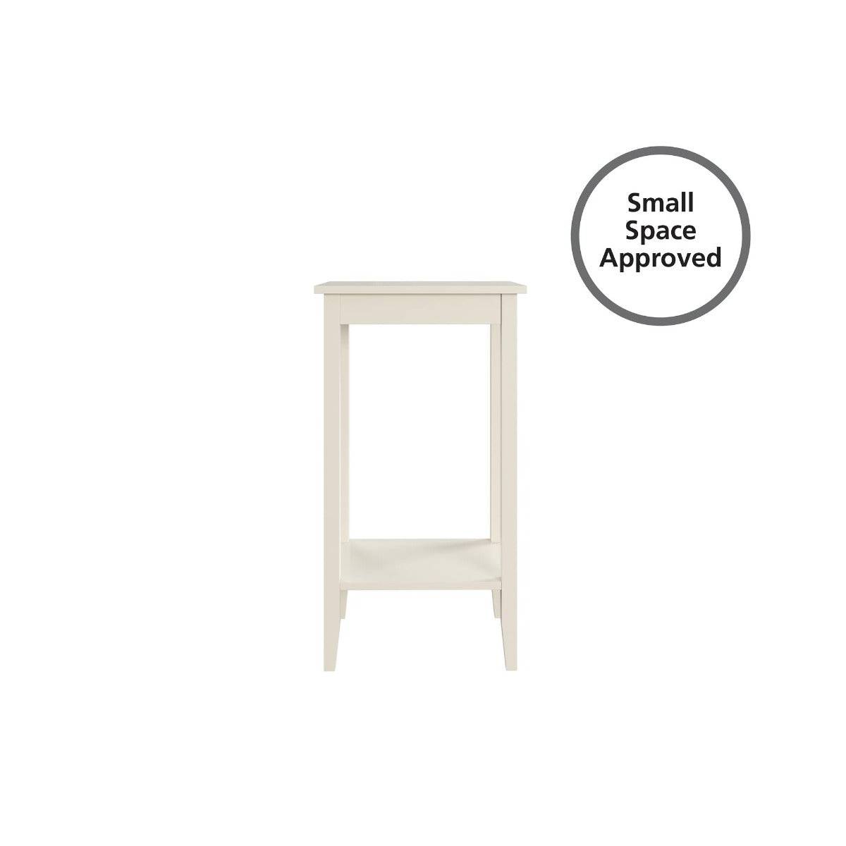 Rosewood Tall End Table in White by Dorel - Price Crash Furniture