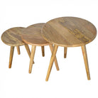 Scandinavian Style Nesting Table Set Of 3 - Price Crash Furniture