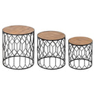 Set Of Three Honeycomb Side Tables - Price Crash Furniture