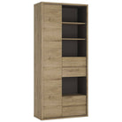 Shetland Tall Wide 1 Door 4 Drawer Bookcase - Price Crash Furniture