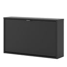 Shoe Cabinet: 1 compartment with 1 layer in Matte Black - Price Crash Furniture