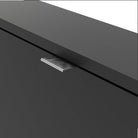 Shoe Cabinet: 1 compartment with 1 layer in Matte Black - Price Crash Furniture