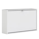 Shoe Cabinet: 1 compartment with 1 layer in White - Price Crash Furniture