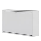 Shoe Cabinet: 1 compartment with 1 layer in White - Price Crash Furniture