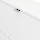 Shoe Cabinet: 2 compartments with 1 layer in White - Price Crash Furniture