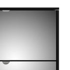 Shoes Shoe cabinet 5 Mirror tilting Doors in Black - Price Crash Furniture