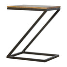 Side Table With Iron Base - Price Crash Furniture