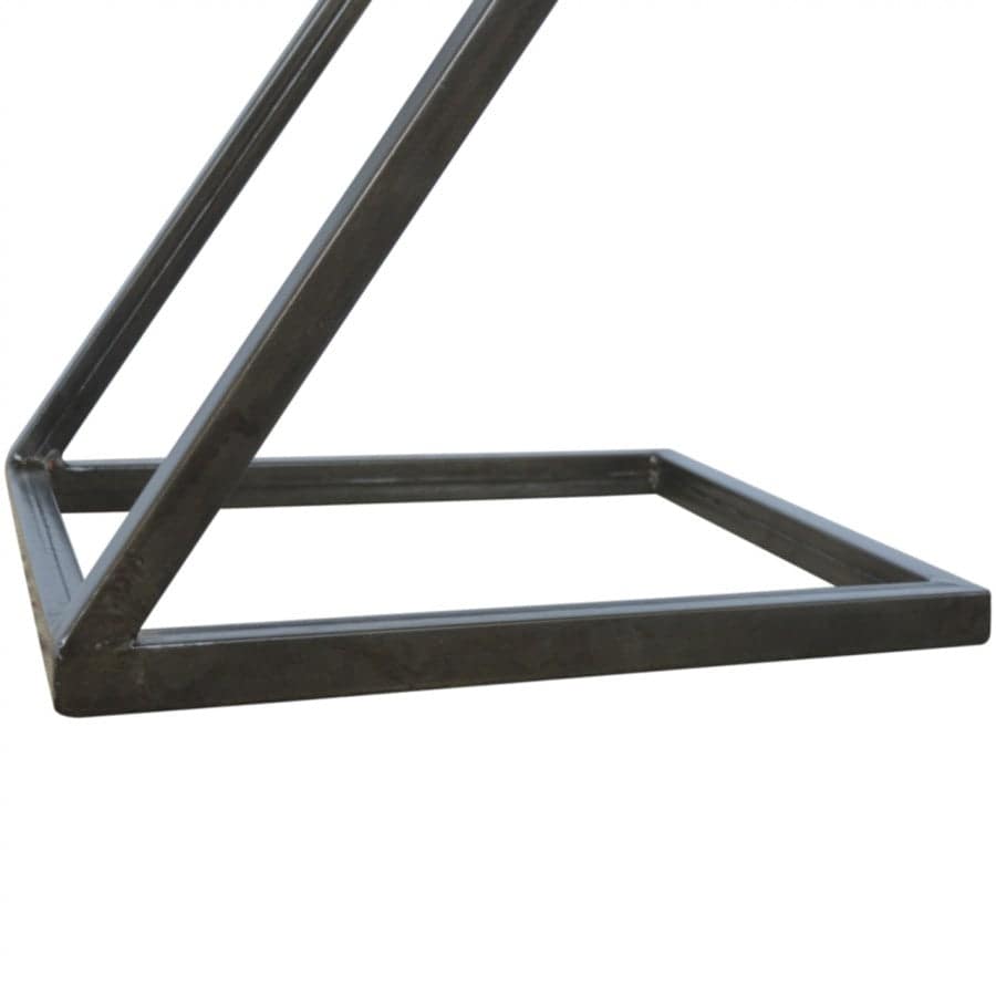 Side Table With Iron Base - Price Crash Furniture
