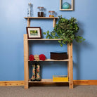 Simple and Natural Wood 80x90cm 3-Tier Shelf Unit by Core - Price Crash Furniture