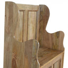 Small Wood Storage Hallway Monks Bench - Price Crash Furniture