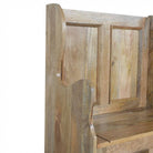 Small Wood Storage Hallway Monks Bench - Price Crash Furniture