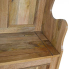 Small Wood Storage Hallway Monks Bench - Price Crash Furniture