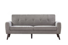 Snowdonia 3 Seater Button Back Sofa in Grey by TAD - Price Crash Furniture