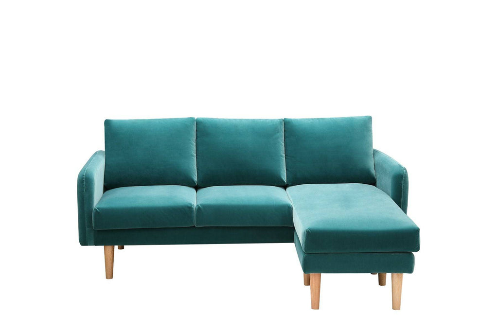 Snowdonia 3 Seater Corner Sofa in Emerald Green by TAD - Price Crash Furniture
